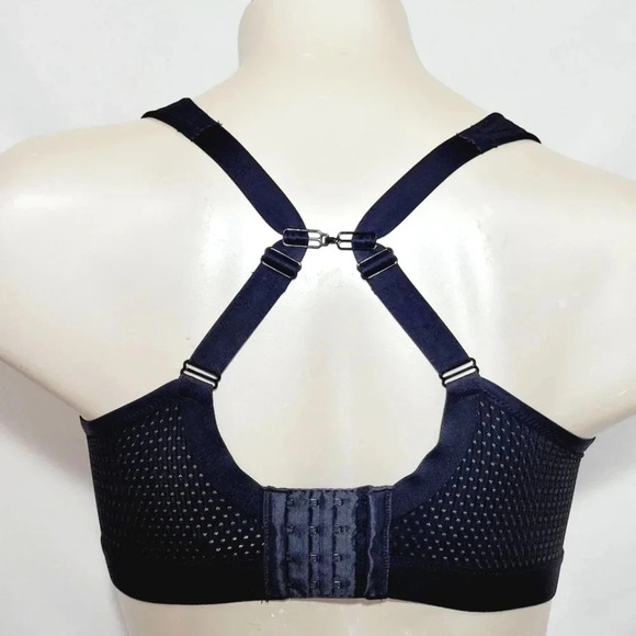 34H Felina 215152 Unity Unlined Wire Free Sports Bra Black NWT - Picture 4 of 6